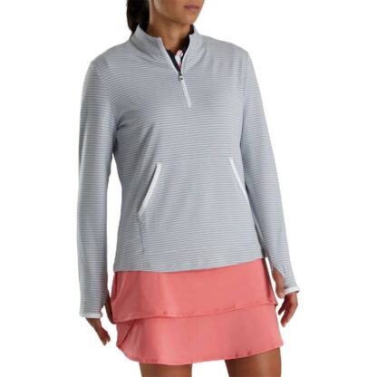 Footjoy - Poleron Half-Zip Tonal Stripe Mid-Layer