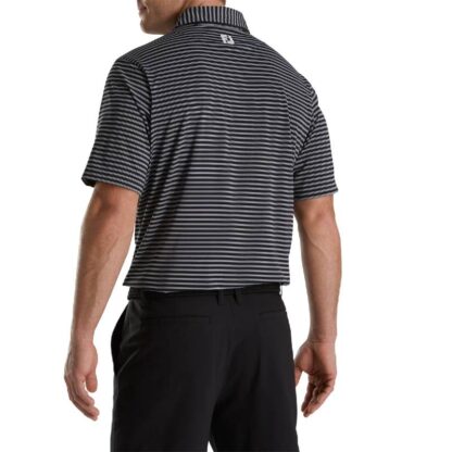 Footjoy - Stretch Lisle Pinstripe Black/Grey/White - Imagen 4