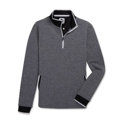 FJ - Polerón Fleece Back Piqué Negro Mujer - Imagen 2