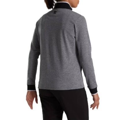 FJ - Polerón Fleece Back Piqué Negro Mujer - Imagen 3