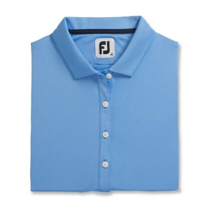 FJ - Polera Solid Lisle SC Celeste Mujer