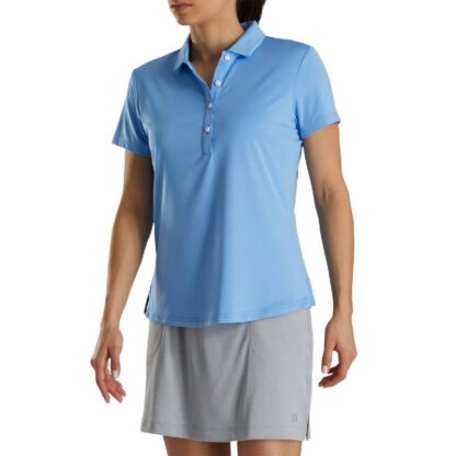 FJ - Polera Solid Lisle SC Celeste Mujer - Imagen 2