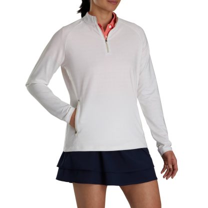 FJ - Capa Intermedia Estampada con cierre 1/4 Blanca - Imagen 2