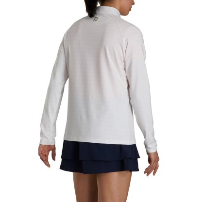 FJ - Capa Intermedia Estampada con cierre 1/4 Blanca - Imagen 4