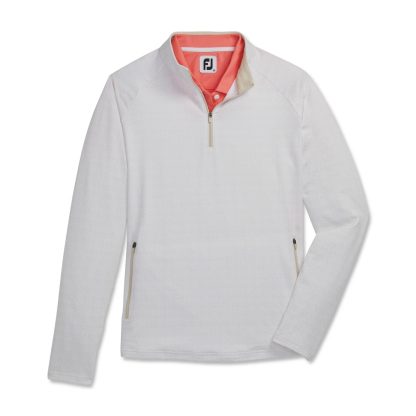 FJ - Capa Intermedia Estampada con cierre 1/4 Blanca