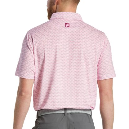 FJ - Polera Salamandra Lisle Blanco/Rosa - Imagen 3