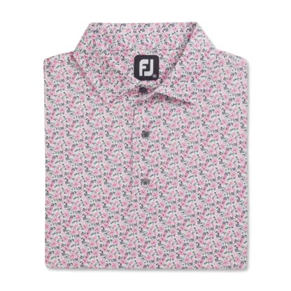 FJ - Polera Floral Lisle Rosa