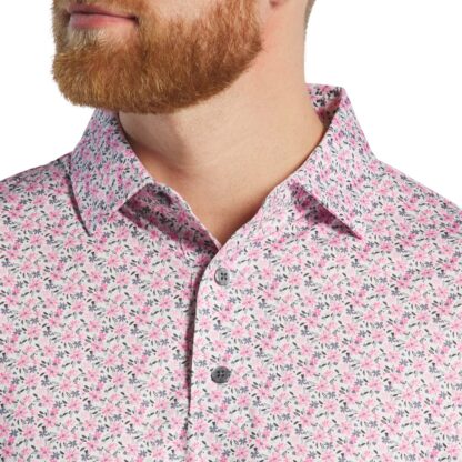 FJ - Polera Floral Lisle Rosa - Imagen 2