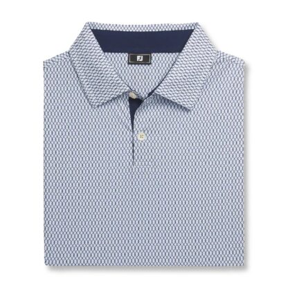 FJ - Polera Irongate Lisle Blanco/Azul