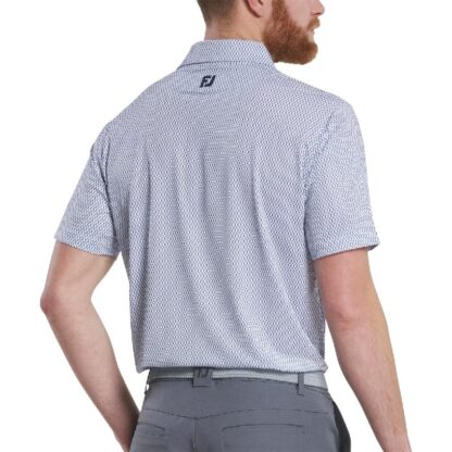 FJ - Polera Irongate Lisle Blanco/Azul - Imagen 3