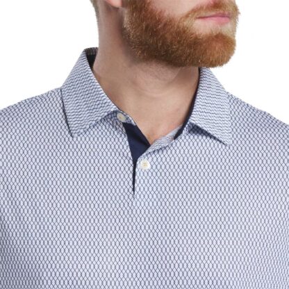 FJ - Polera Irongate Lisle Blanco/Azul - Imagen 4