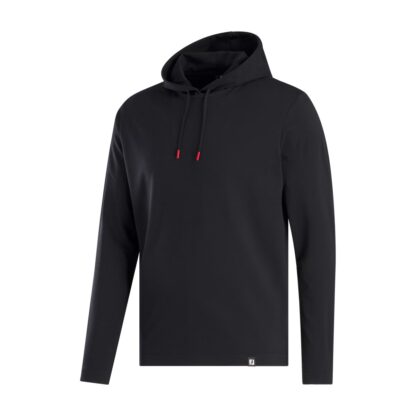 FJ - Polerón con Capucha Jacquard Otomano Negro